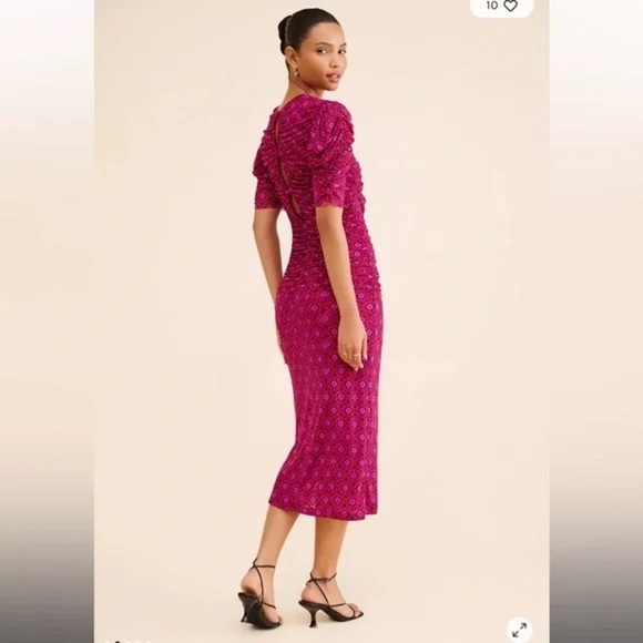 Free People
Women's Briella Printed Ruched Midi Dress XS - Picture 2 of 14